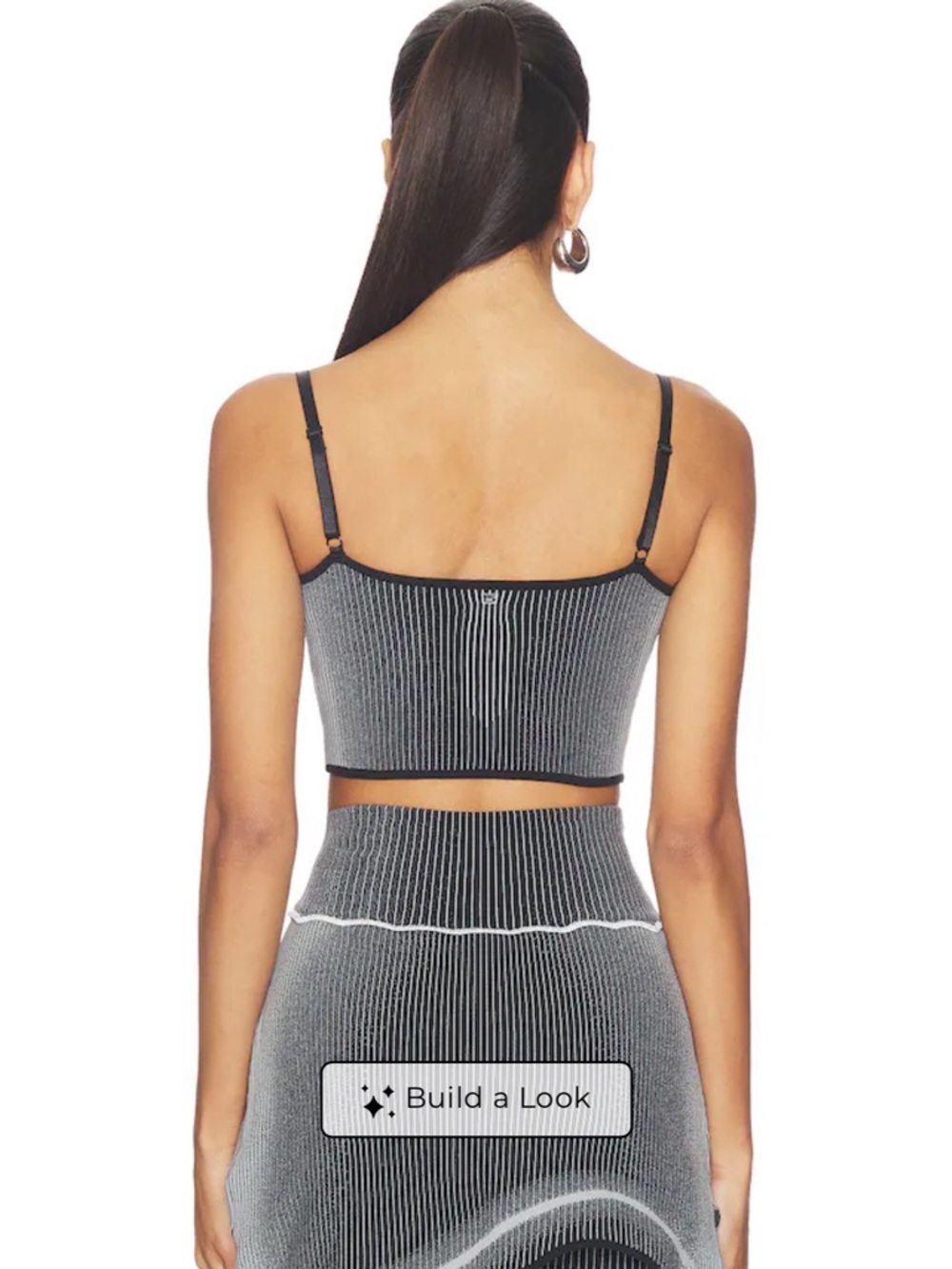 PH5 Black Ribbed Tank & Mini Skirt Set - Picture 5 of 6
